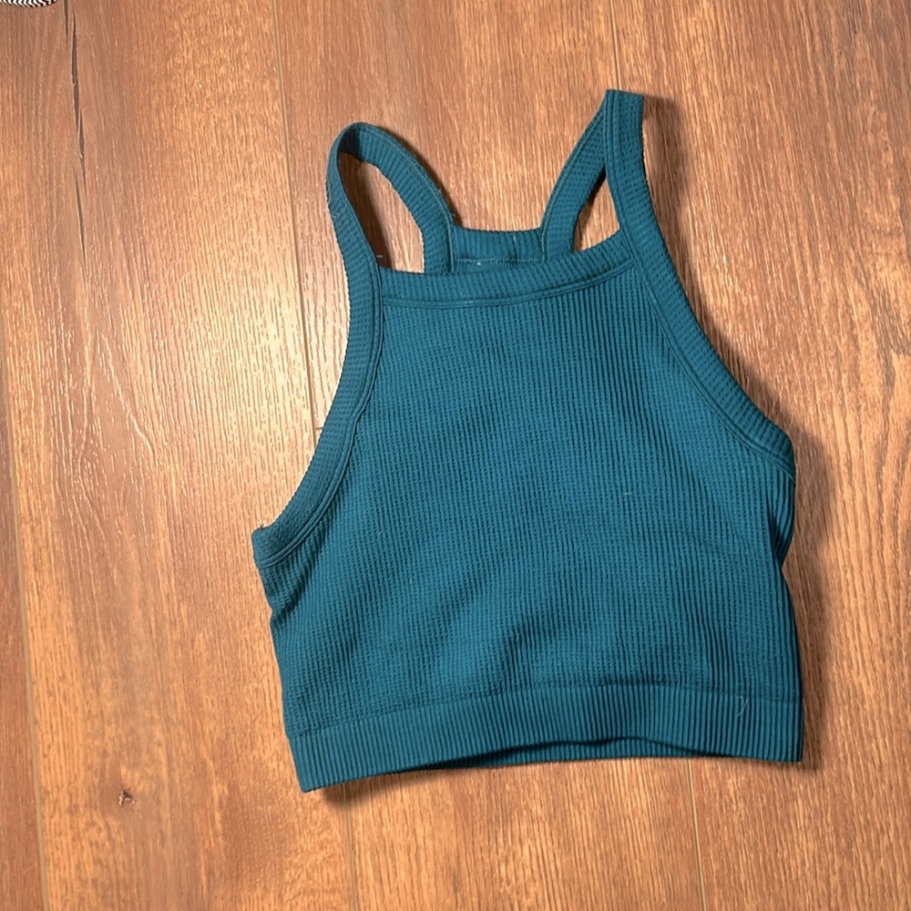 Teal Crop Top